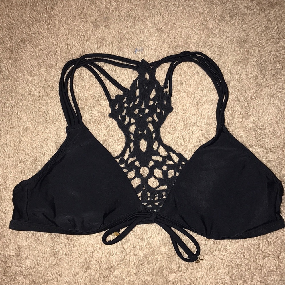 A&F black bathing suit top